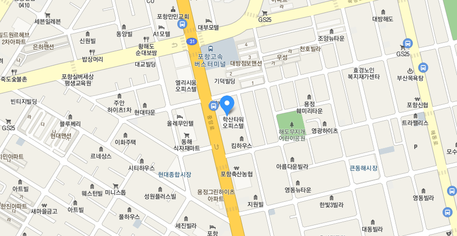 경상북도 포항시 남구 중앙로 154, 16층 1607호